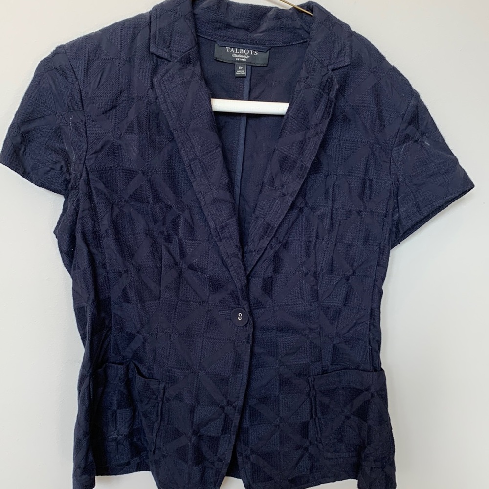 Talbots cotton top/jacket